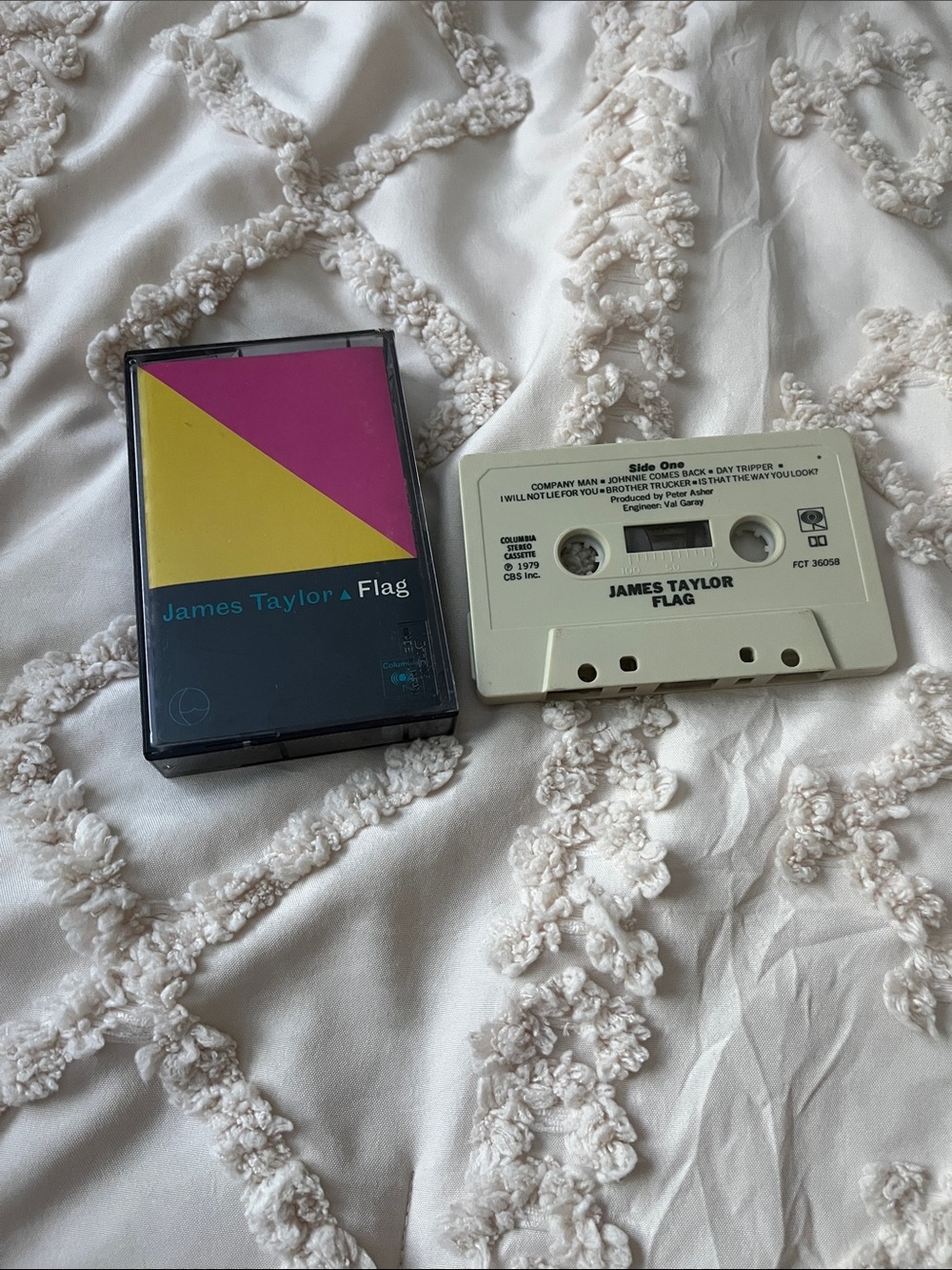 James Taylor - Flag Cassette Tape (White)